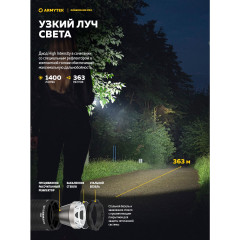 Фонарь аккум Dobermann Pro Magnet USB Warm