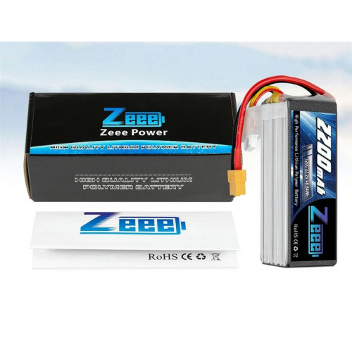 Аккумулятор Zeee 2200мАч 6S 120C LiPo (XT60)