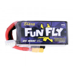 Аккумулятор Tattu FunFly 1550мАч 4S 100C LiPo (XT60)
