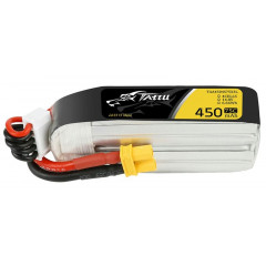 Аккумулятор Tattu 450мАч 4S 75C LiPo (Удлинённый) (XT30)