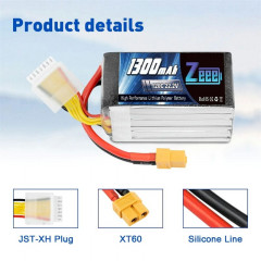 Аккумулятор Zeee 1300мАч 6S 120C LiPo (XT60)