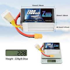 Аккумулятор Zeee 1300мАч 6S 120C LiPo (XT60)