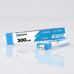 Аккумуляторы BETAFPV 300mAh 1S 30C LiHV (BT2.0) (8 шт.)